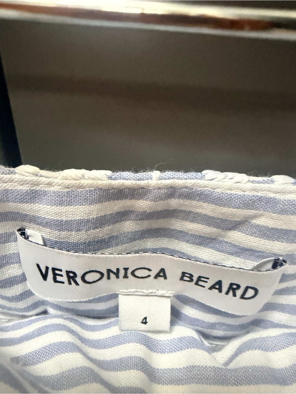 Veronica Beard White Lace High-Rise Embroidered Shorts - Picture 5 of 5
